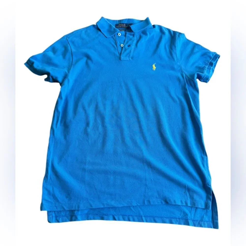 Polo Ralph Lauren Men’s Classic Fit Polo Shirt Turquoise Ocean Blue size Large
